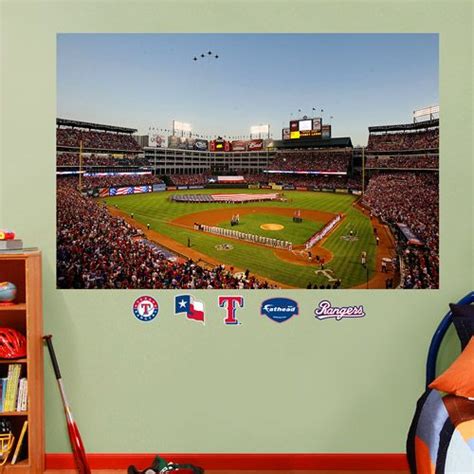 Texas Rangers Rangers Ballpark In Arlington Flyover Mural Ranger
