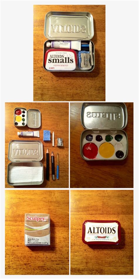 Pocket Sized Watercolor Altoids Tin Altoids Tins Tin Sculpey Clay