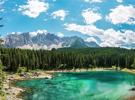 Lake Of Carezza Dolomites Italy Photograph By Nicola Simeoni Fine