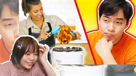 Chinese React To Uncle Roger Review Rice Cooker 3 Course Meal Tasty
