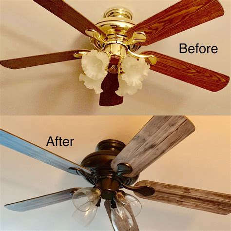 Repurposed ceiling fan blade makes cute diy halloween decorations. Ceiling fan makeover | Ceiling fan makeover, Ceiling fan ...
