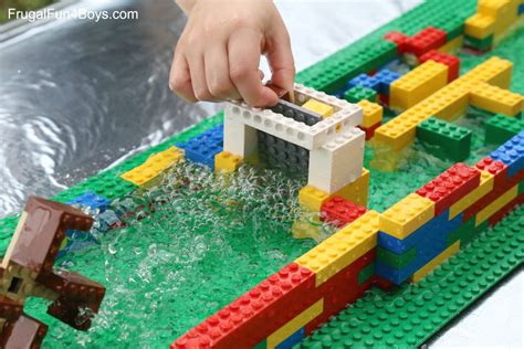 Engineering For Kids Build A Lego Water Wheel Frugal Fun For Boys