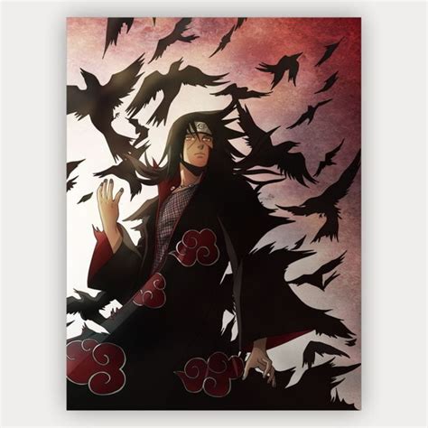 Placas Quadros Decorativos De Animes Itachi Uchiha Naruto Elo7