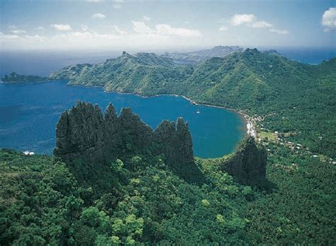 Paisagem do Arquipélago das Marquesas Polinésia Francesa Natureza