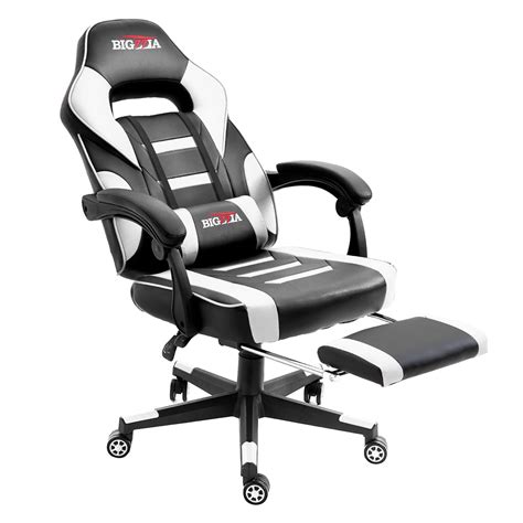 Racer gaming chairs high back computer chair of professional racing style comfortable gamer chair with footrest and armrest and lumbar pillows (black) average rating: Bigzzia Game Chair Executive Racing Gaming Office ...