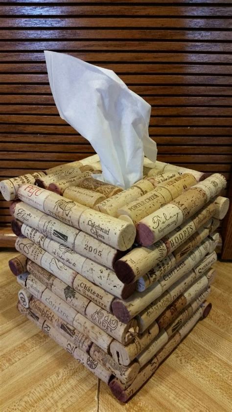 Wine Cork Tissue Box Fits All Standard Box Shaped Tissues