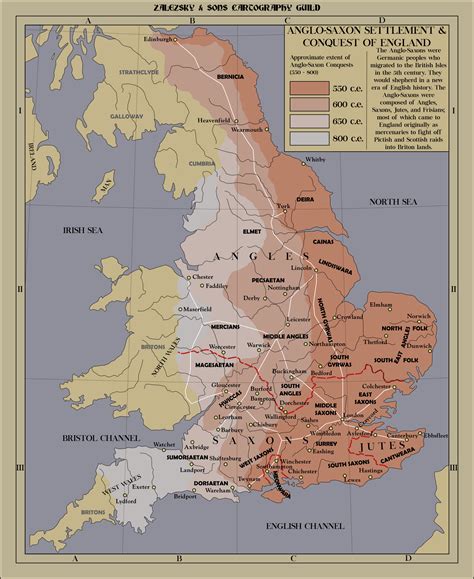 Anglo Saxon Settlement And Invasion Of England By Zalezsky Anglo