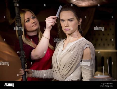 Studio Artist Vanesa Sallinger Gives The Final Touches To Daisy Ridley