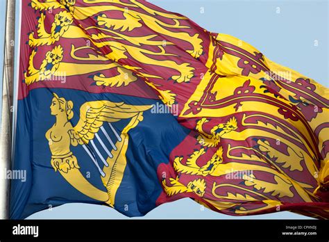 The Royal Standard Flag Flying Above Buckingham Palace This Denotes