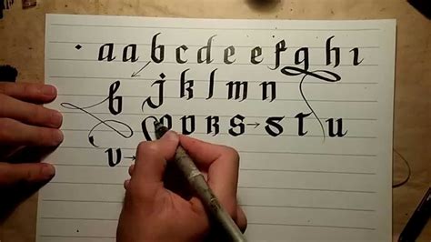 How To Start Calligraphy And Calligraphy Letters 1 Youtube
