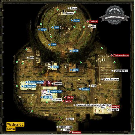 Rodia The Location Angel Oracle Quests Wasteland 2 Game Guide