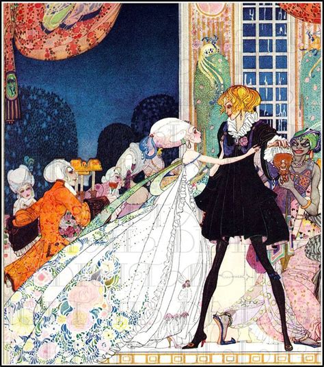 Art Deco Fairy Tale Vintage Illustration Digital Download Kay