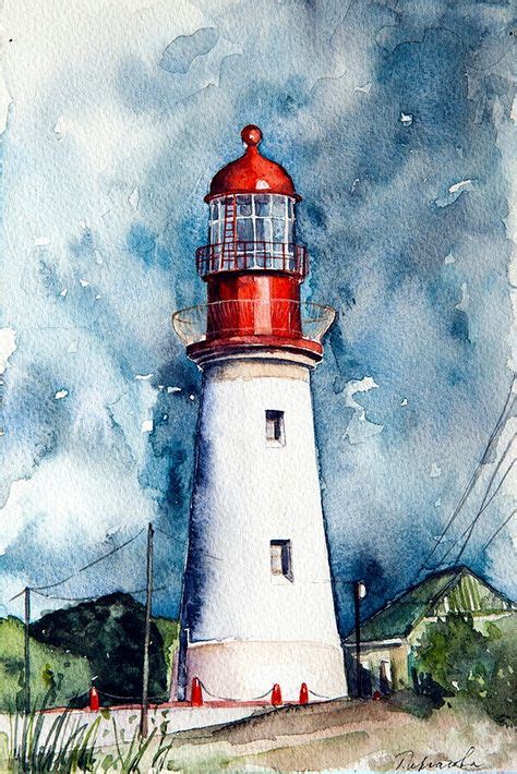 46 Watercolor Lighthouses Ideas Watercolor Lighthouse Art