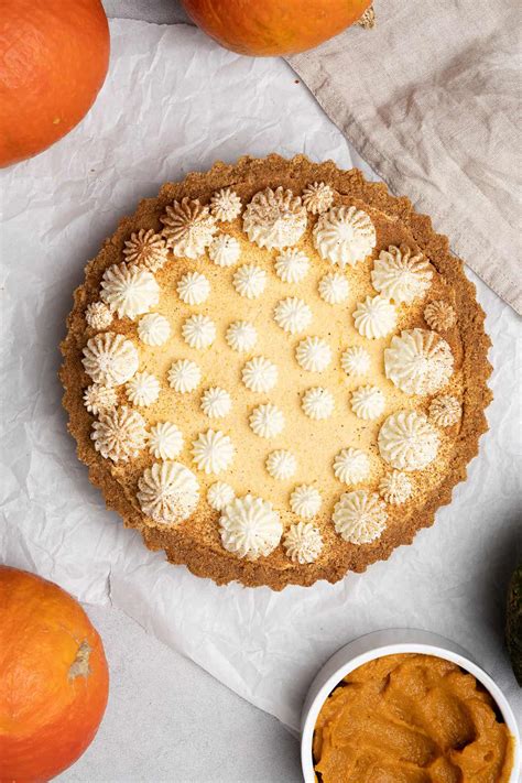 No Bake Pumpkin Pie With Graham Cracker Crust Spatula Desserts