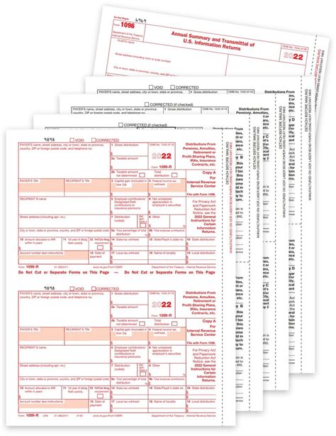 1099r Tax Forms Set For 2022 Payer And Recipient Forms