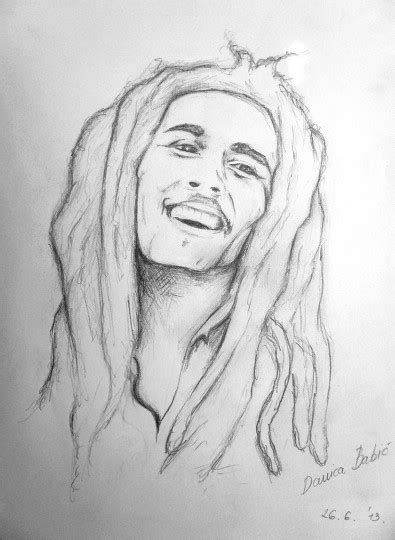 You can draw his cartoon easily. Bob marley easy drawings