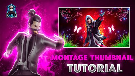 How To Make Montage Thumbnail 😍free Fire Montage Thumbnail Edit