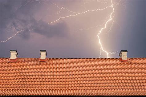 Lightning House Thunderstorm Flash Stock Photos Pictures And Royalty