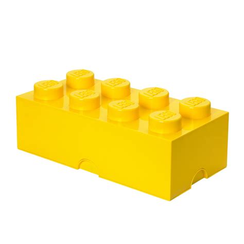 Lego Storage Brick 8 Bright Yellow