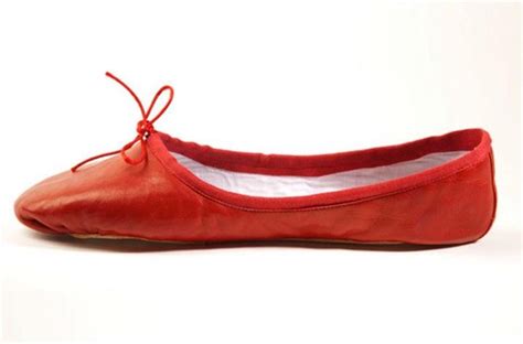 Cherry Red Leather Ballet Slippers Cant Explain It Ballett Schuhe