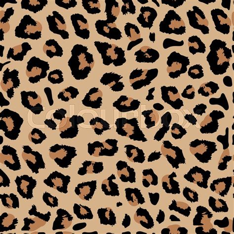 Seamless Leopard Print Vector Stock Vector Colourbox