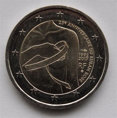 France 2 € Euro Commemorative Coin 2017 Breast Cancer Unc Ebay