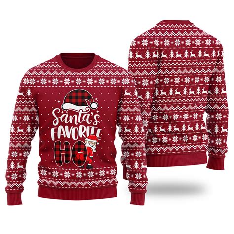 Santas Favorite Ho Christmas Sweater Funny