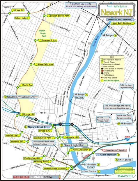 Railfan Guide To Newark Nj Rsus Newark Light Rail Station Map