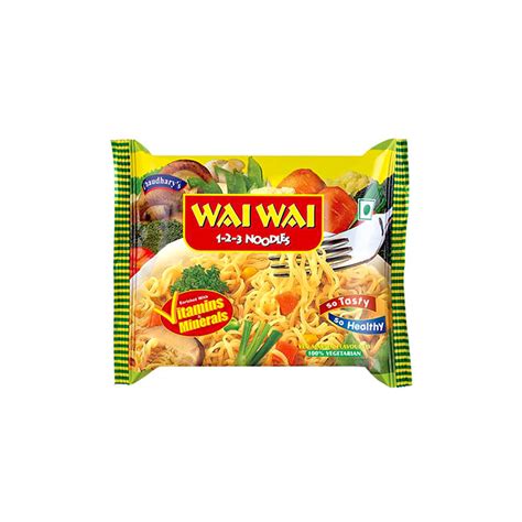 Wai Wai Noodles Veg Masala Flavoured 70 G Star Indo Japan