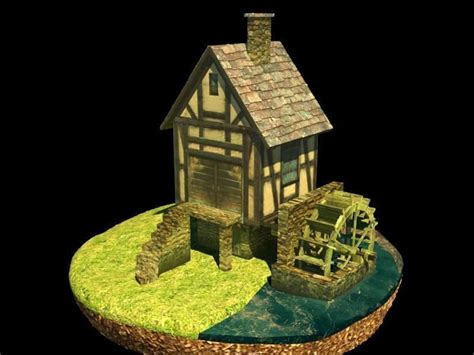 Water Mill 3d Cgtrader