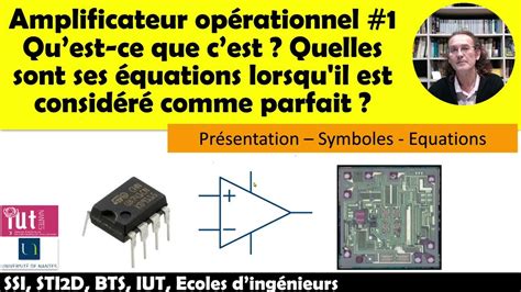 Cours Amplificateur Opérationnel Présentation Equations De Lampli