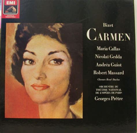 Bizet Carmen Maria Callas Gedda Guiot Massard Georges Pretre 2 Lp Box