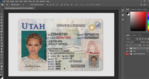 Utah Driver License Psd Template New Fakedocshop