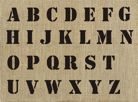Use these printable letters, stencils, fonts, clipart designs, and patterns as templates to imprint letters and numbers on other surfaces. Letter Stencil 2 Inch Basic Style - Walls Stencils ...