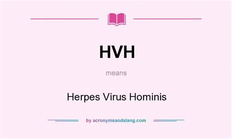 Hvh Herpes Virus Hominis In Undefined By
