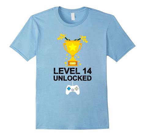 Funny 14th Birthday Level 14 Unlocked T Shirt Gamer T Tee Art