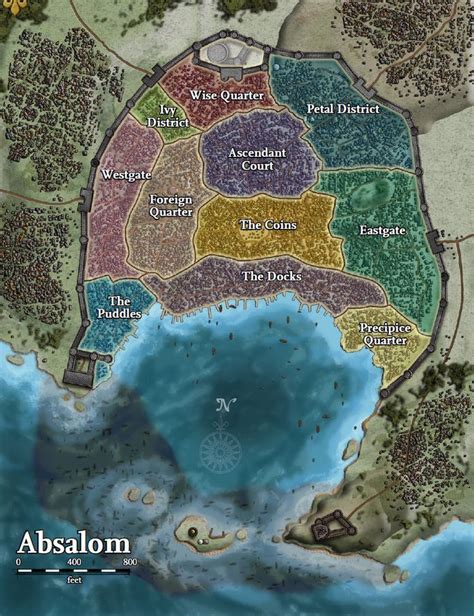 City Of Absalom Fantasy City Map Fantasy City Fantasy Map
