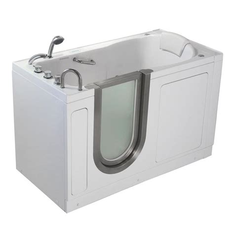 Looking for a safe way to bathe without any help? Ella Deluxe 55 in. Walk-In Whirlpool and Air Bath Bathtub ...