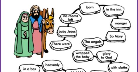 Puzzle About Joseph And Marys Trip To Bethlehem Kids Korner