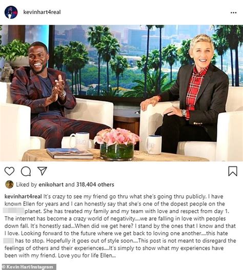 Ellen Degeneres Enjoys Lunch With Kevin Hart After He Defended Her Amid Toxic Workplace