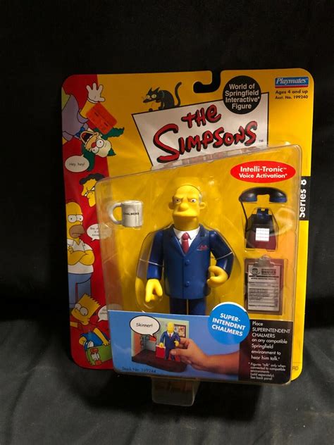The Simpsons Superintendent Chalmers Action Figure Wos Series 8 Playmates Toys N Ebay