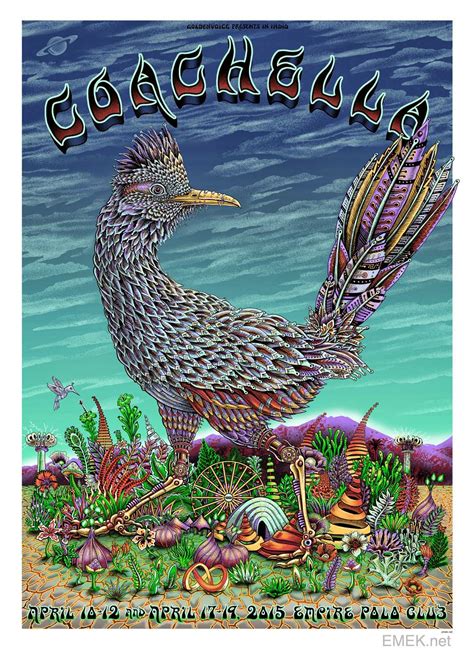 Inside The Rock Poster Frame Blog Emek Coachella Music Festival 2015 Poster Release