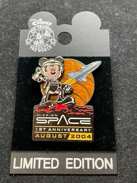 Disney Pin Wdw Mickey Mouse Mission Space First Anniversary 1st
