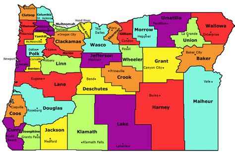 Portland Oregon State Map