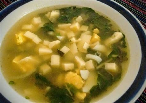 Sopa De Acelgas Deliciosa Con Queso Y Huevo Cocido Receta De Hilda Lucero Garcia Segura Cookpad