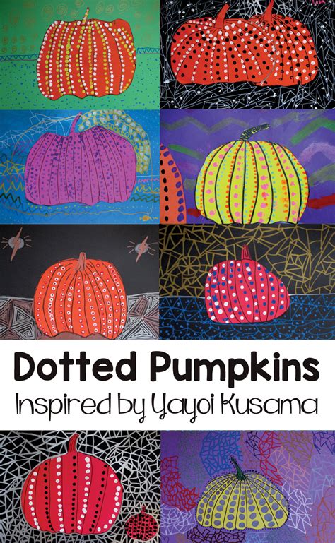 Yayoi Kusama Dotted Pumpkins For Kids Art Is Basic An Elementary