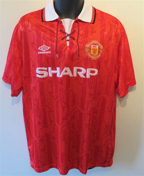 90s Manchester United Home Shirt By Umbro