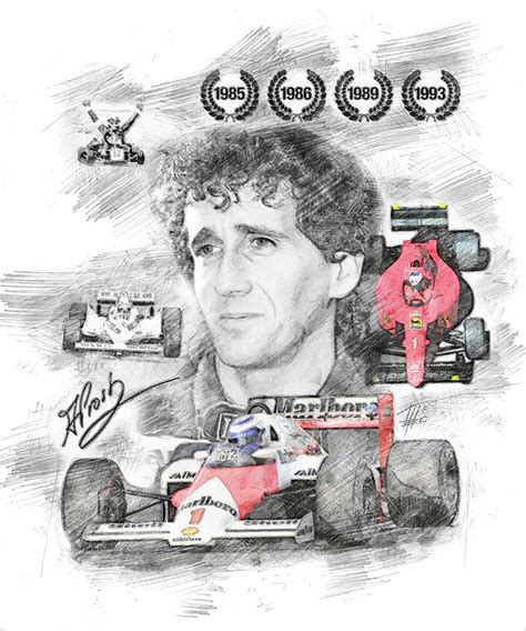 Alain Prost Drawing By Raceman Decker Fine Art America