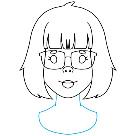 How To Draw A Girl With Glasses Really Easy Drawing Tutorial