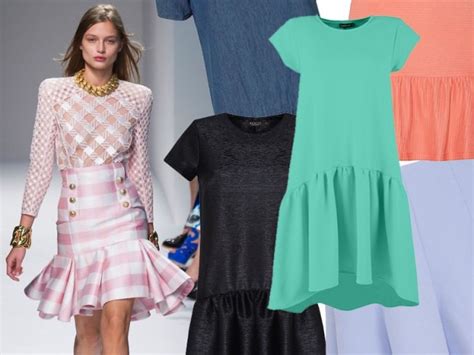 Sukienki I Spódnice Z Falbanką Moda Lato 2014 Przegląd Ubrań Moda